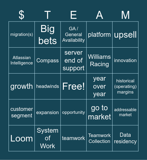 FY25Q3 Bingo Card