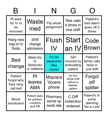 Nurses Week 2023 BINGO Card