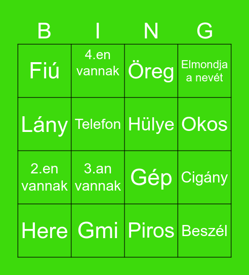 Ometv Bingo Card