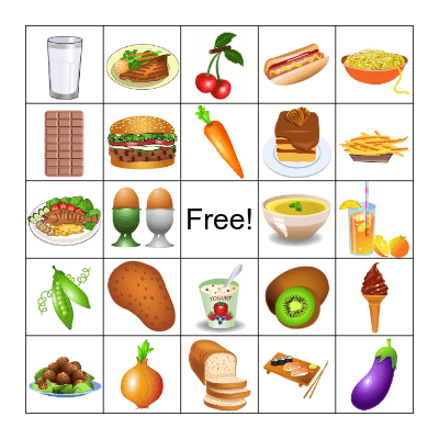 COMIDA / FOOD Bingo Card