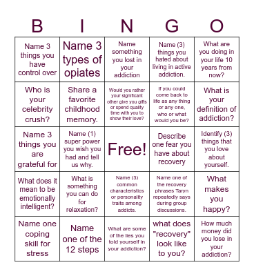VVV Group Bingo! Bingo Card