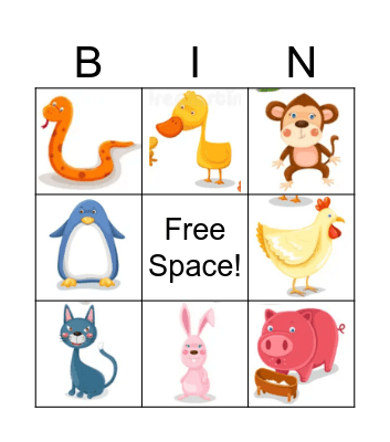 Monkey Punkey Bingo Card