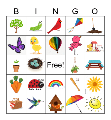 SPRING-O Bingo Card
