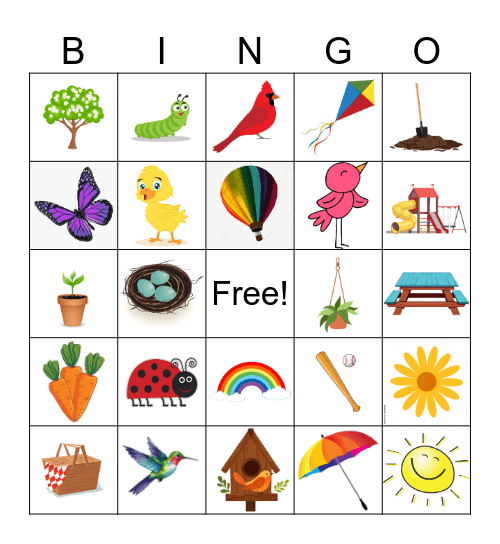 SPRING-O Bingo Card