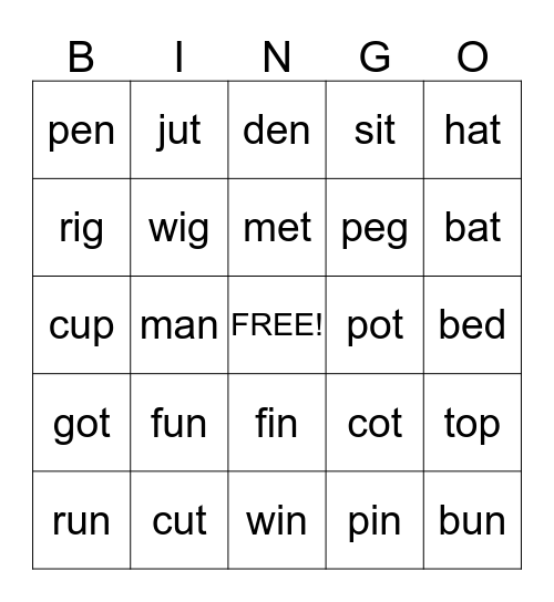 HAMUK'S BINGO CARDS Bingo Card