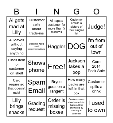 Quantum Games Bingo Card