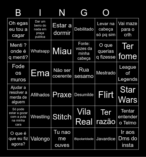 BIDE BINGO Card