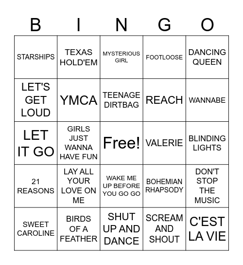 Bingo Loco Bingo Card