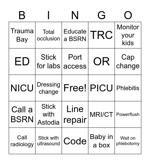VAT BINGO Card