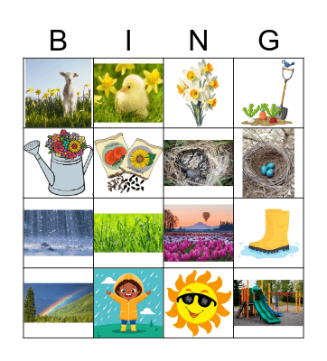 Spring Bingo Card