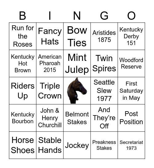 KENTUCKY DERBY BINGO! Bingo Card