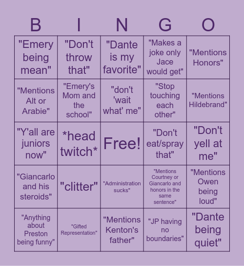 Beyer Bingo 2026 Bingo Card