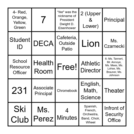 Step Up Day Bingo! Bingo Card