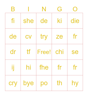 Baby Elias Baby Shower Bingo Card