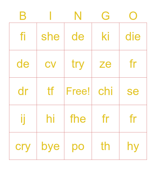 Baby Elias Baby Shower Bingo Card