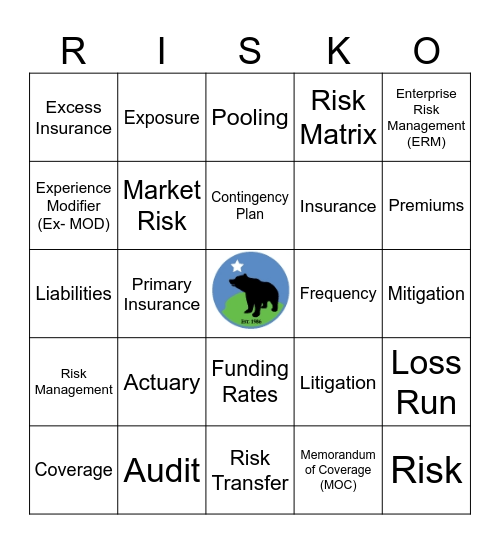 CJPRMA Bingo Card