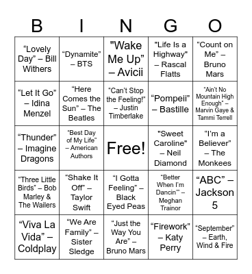 People Team Family Day 2025 Bingo Card