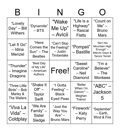 People Team Family Day 2025 Bingo Card