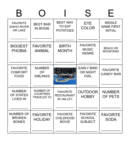FIND SOMEONE WITH THE SAME Bingo Card