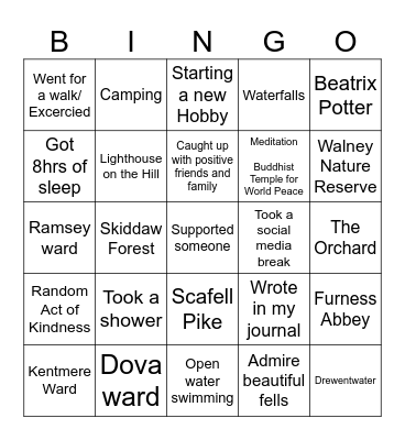 Bay Bingo Card