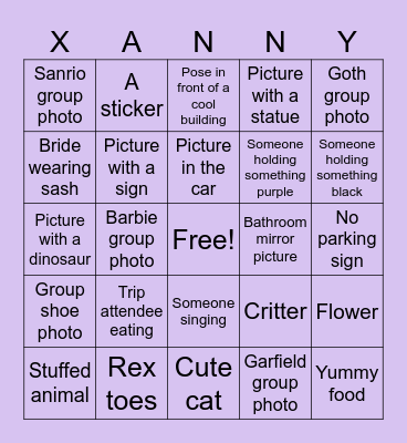 Bachelorette Trip Bingo! Bingo Card