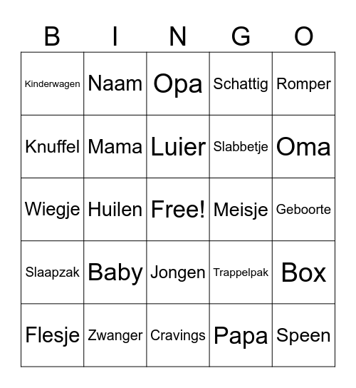 Untitled B Bingo Card