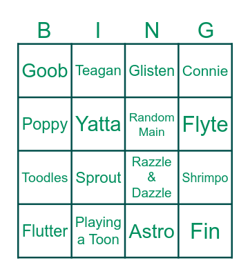 Twiesteds toons dandy's world (easter edition) (no dandy) Bingo Card