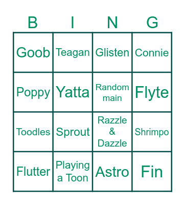 Twiesteds toons dandy's world (easter edition) No dandy Bingo Card