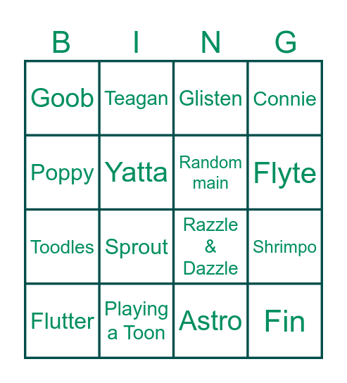 Twiesteds toons dandy's world (easter edition) No dandy Bingo Card
