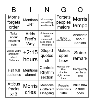The Final Bing Bingo Card
