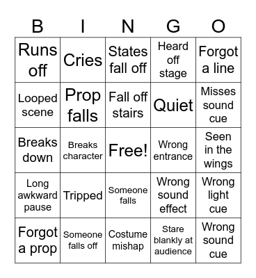 Dms play Bingo Card