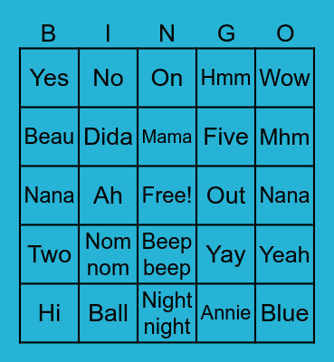 Things Kyro says Bingo Card