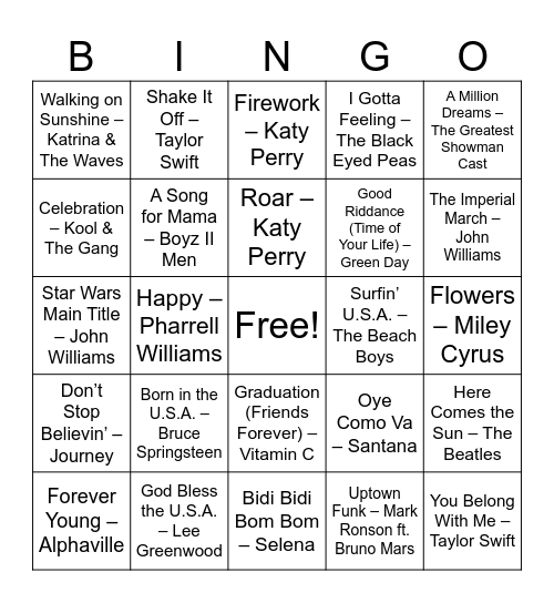 MAY Bingo Card