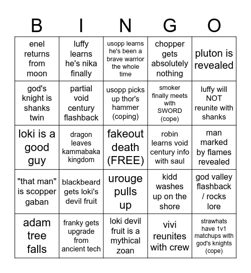 elbaf bingo Card