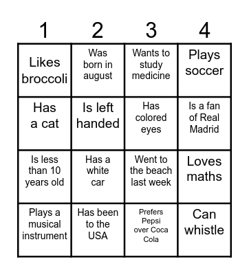 FIND SOMEONE WHO... Bingo Card