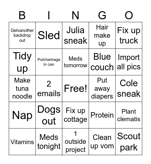 Saturdaaarr Bingo Card