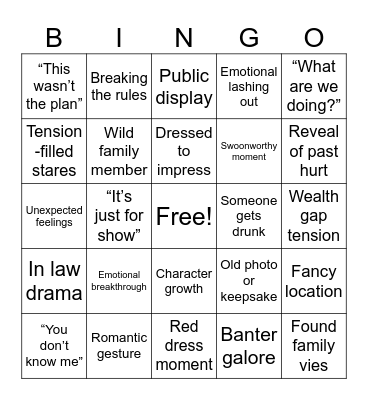 The Paradise Problem Bingo Card