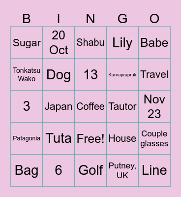TaTorTyingTheT Bingo Card