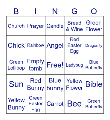 EASTER Bingo Card