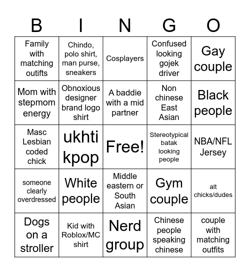 CP Bingo Card