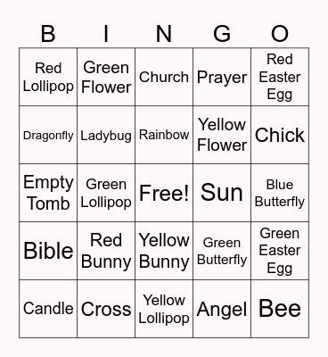 EASTER Bingo Card