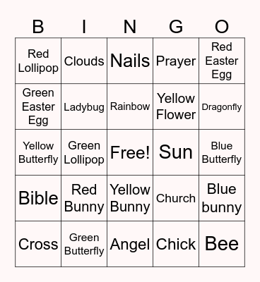 EASTER Bingo Card
