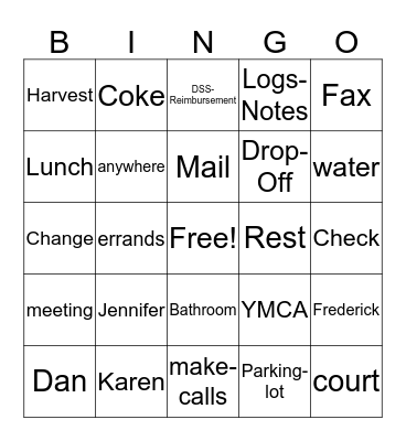 OGNEL Bingo Card