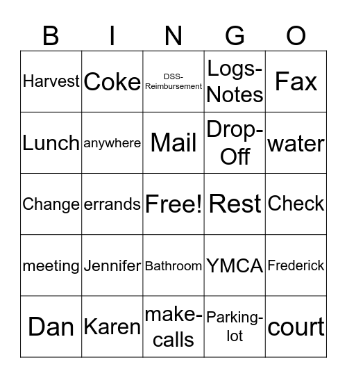 OGNEL Bingo Card