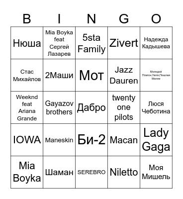 BIRTHDAY BINGO Card