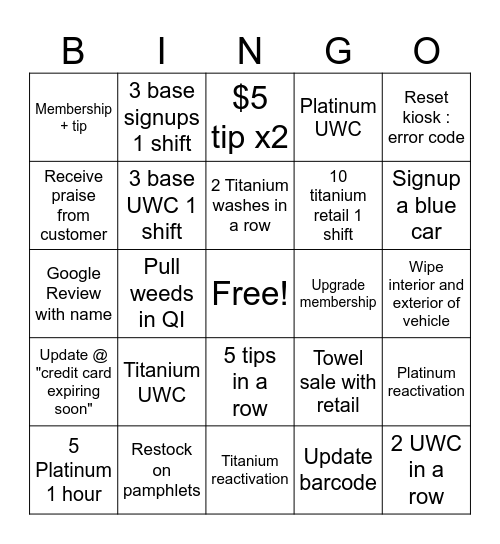 Springtime Bingo Card