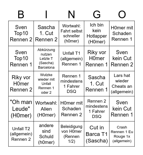 H0mer WM Spa+Barcelona Bingo Card