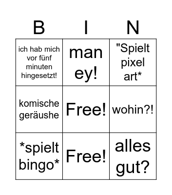 Mama Bingo Card