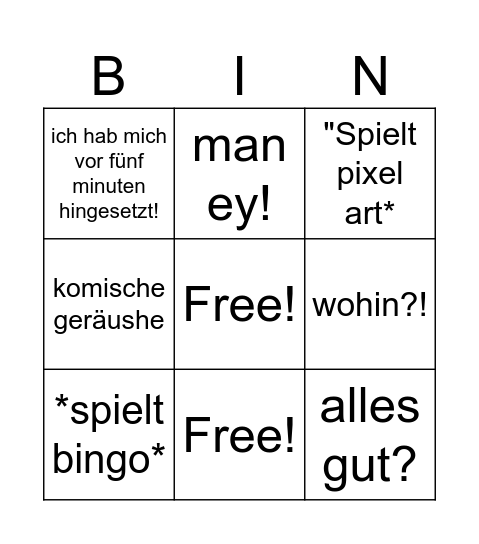 Mama Bingo Card