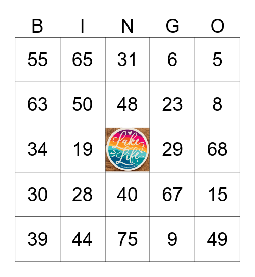 Sue's Lakeside Bingo Bash Bingo Card